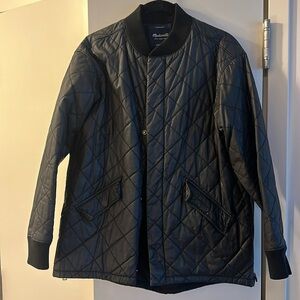 Madewell waxed quilted bomber